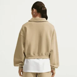 Studio Fleece Medium Weight Oversized Crop Polo