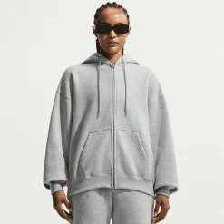 Studio Fleece Medium Weight Oversized Full-Zip Hoodie