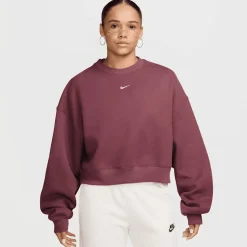 Studio Fleece Oversized Cropped Crew