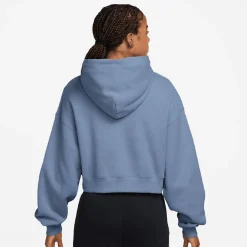 Studio Fleece Oversized Crop Full Zip Hoodie