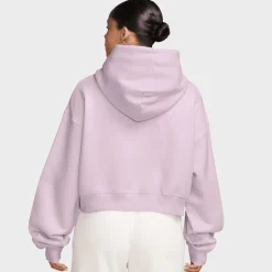 Studio Fleece Oversized Cropped Full-Zip Hoodie