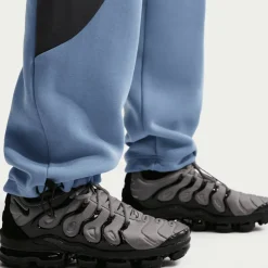 Tech Color-Block Open-Hem Fleece Pants