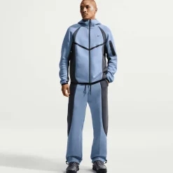 Tech Color-Block Open-Hem Fleece Pants