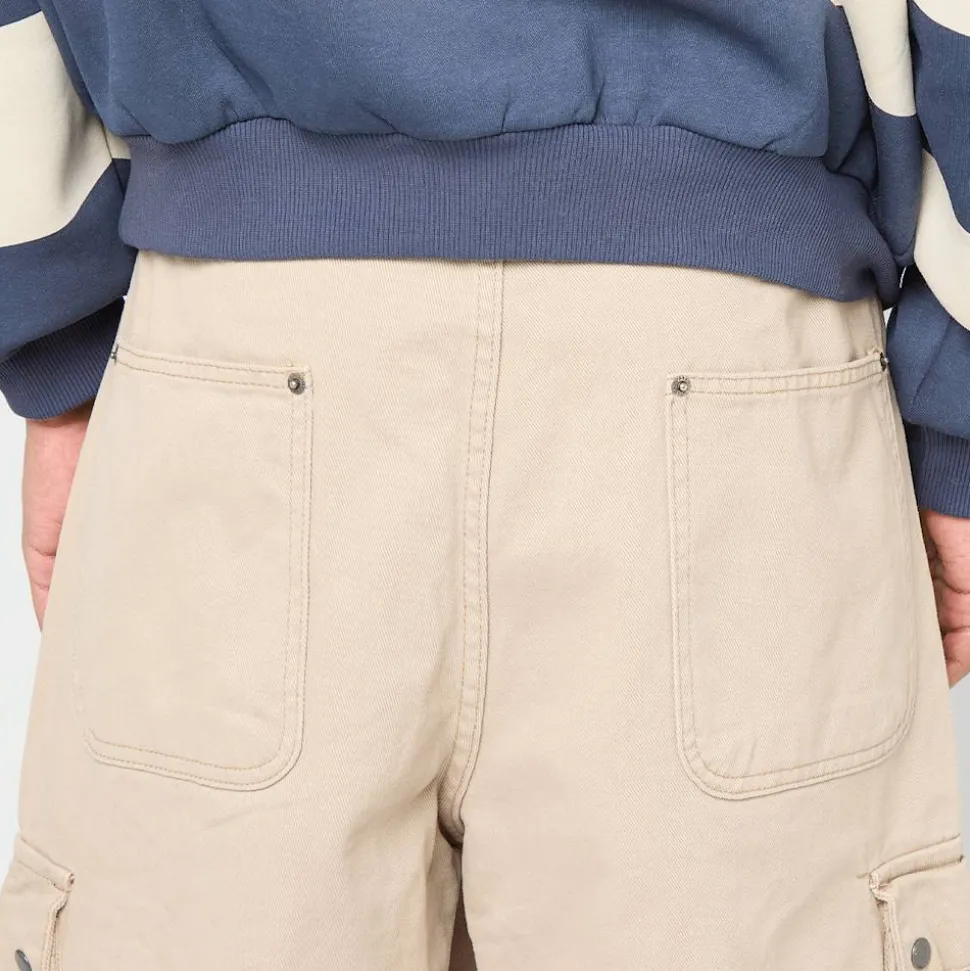 Washed Workwear Cargo Shorts