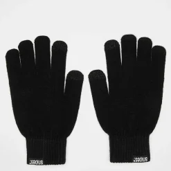 Woven Basic Logo Knitted Gloves