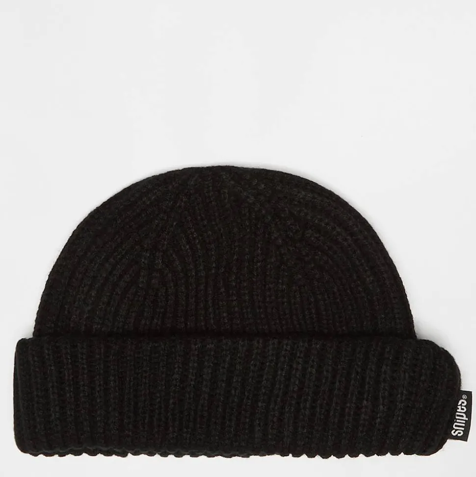Woven Flag Label Basic Fisherman Beanie