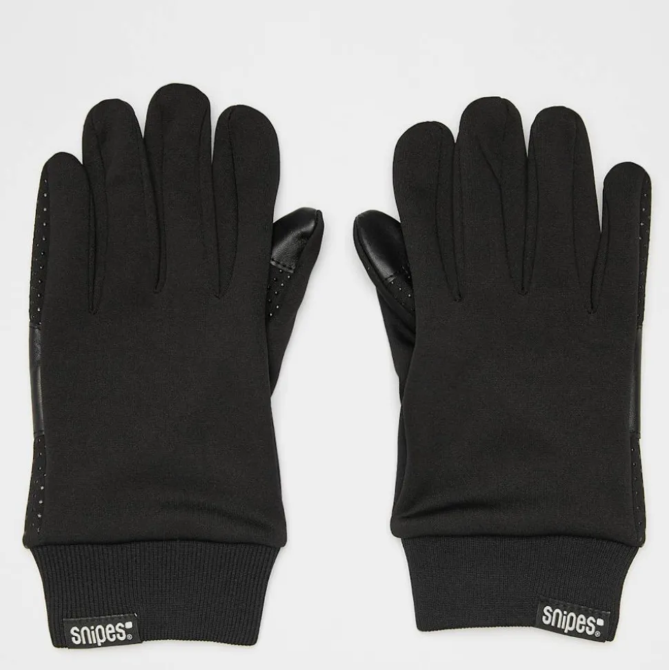Woven Flag Label Basic Logo Tech Fleece Gloves