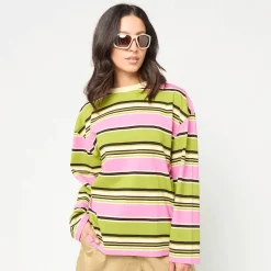 Woven Signature Stripe Oversized Longsleeve