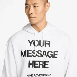 Your Message Here Graphic Fleece Hoodie